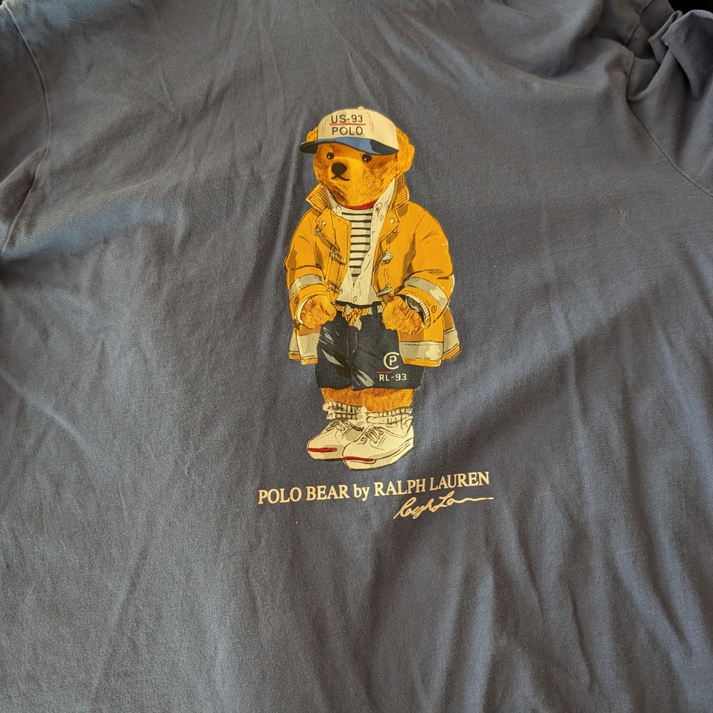 Blue Polo Bear Hoodie